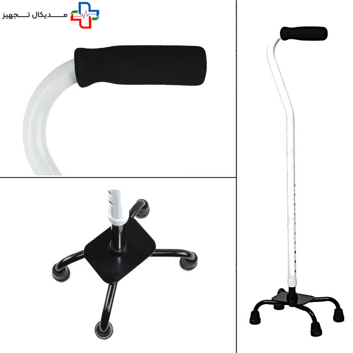 عصاهای با پایه‌های قابل تنظیم (Adjustable Canes)